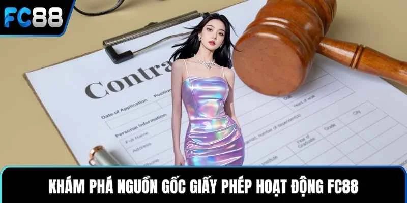 Khám phá nguồn gốc giấy phép hoạt động FC88